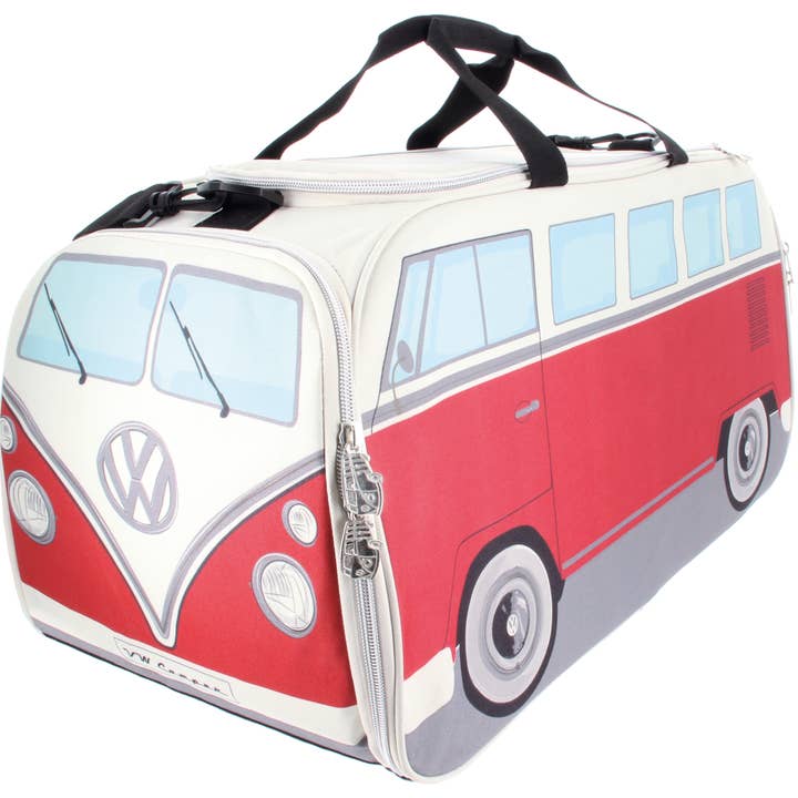 VW Bus Sport- og Rejsetaske til Yoga og Weekend - RD/BG (L) for engroshandel hos VW Collection by BRISA
