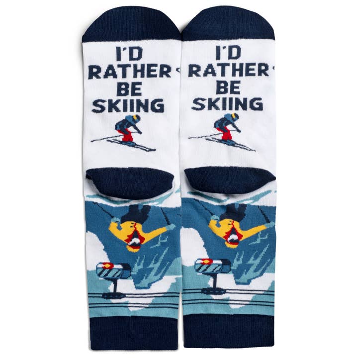 Lavley - Wholesale Socks - Unisex - I'd Rather Be Skiing Socks (CO Edition)7