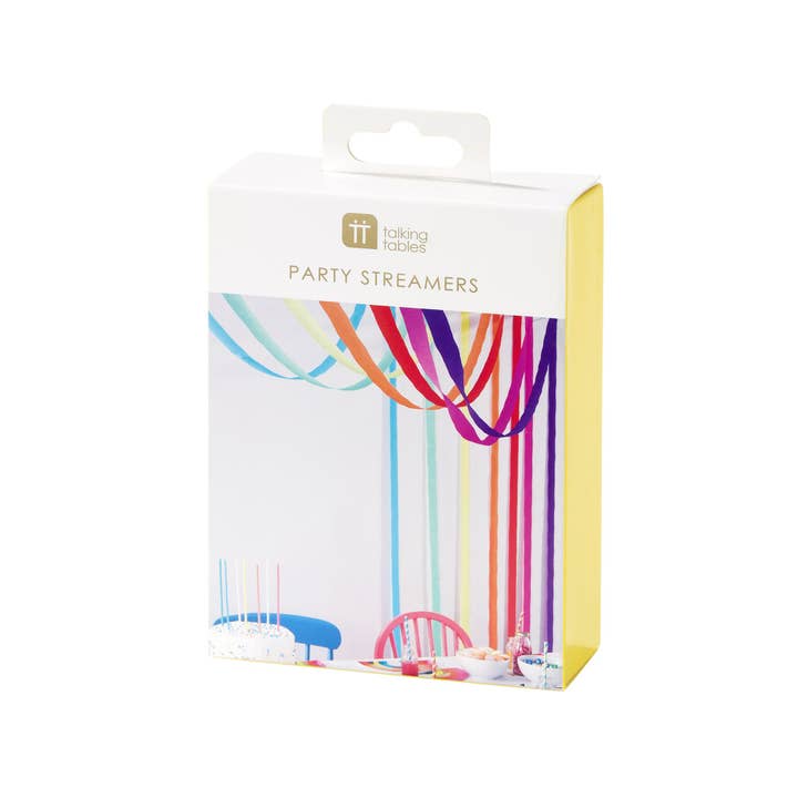 Talking Tables USA - Wholesale Decal - Party Decorations - Rainbow Party Streamers | 7 Pack |