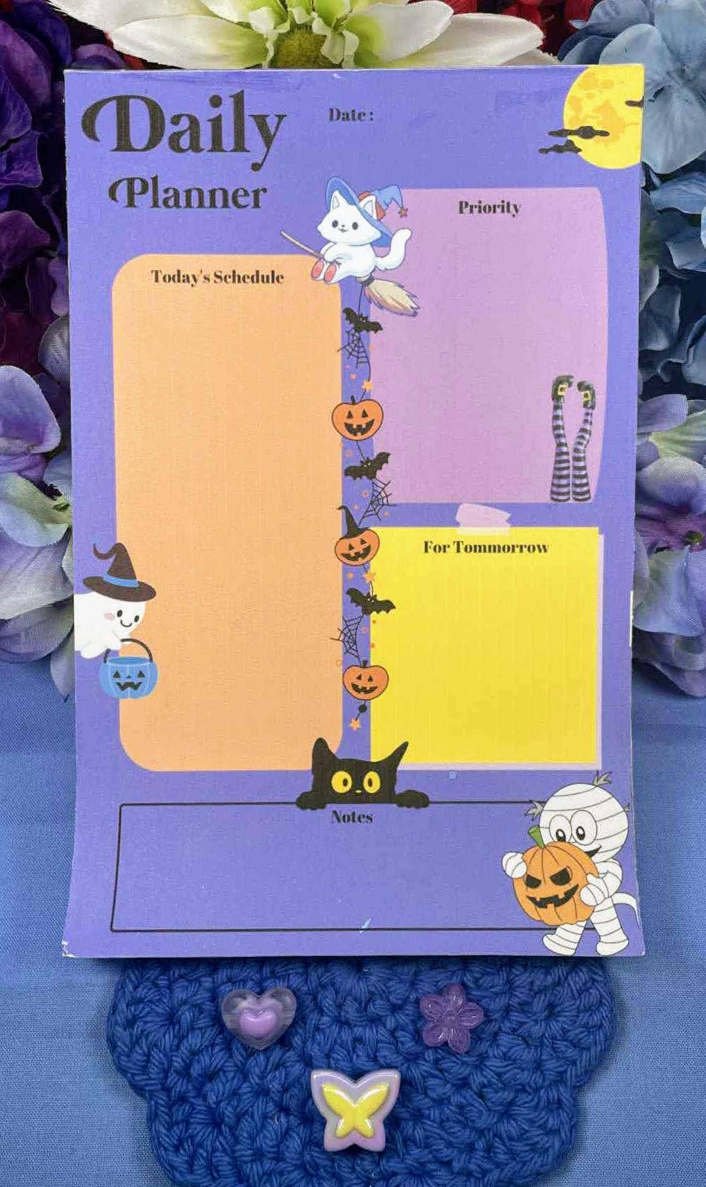 Autumnmist Boutique - Wholesale Planner - Happy Halloween Whiskers Daily Planner Notepad 5.5" x 8.5"2