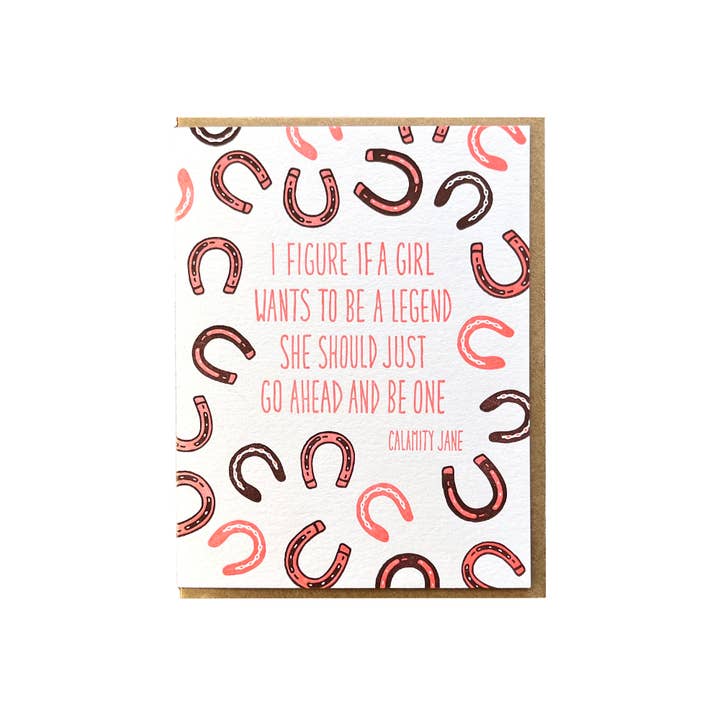 Calamity Jane - Biglietto con per la vendita all'ingrosso da parte di Noteworthy Paper & Press