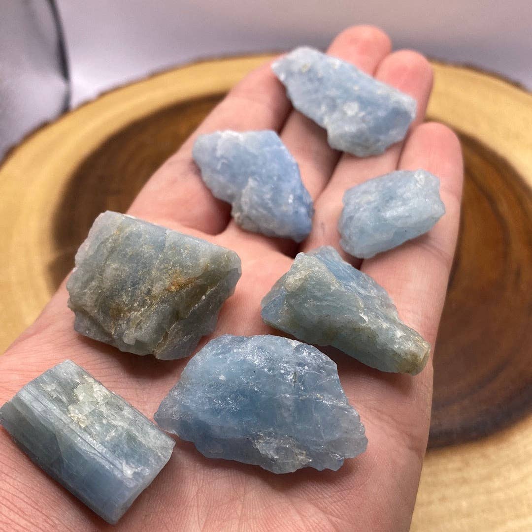 Moonbeam Healing - Vente Pierre et cristal de spiritualité - Blue Beryl Rough Chunks2