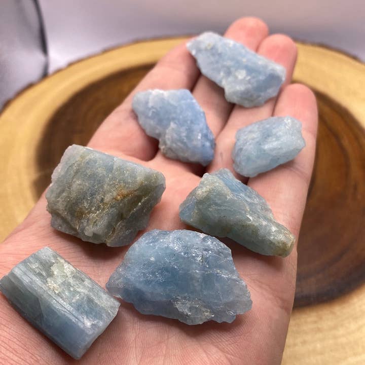 Moonbeam Healing - Vente Pierre et cristal de spiritualité - Blue Beryl Rough Chunks2