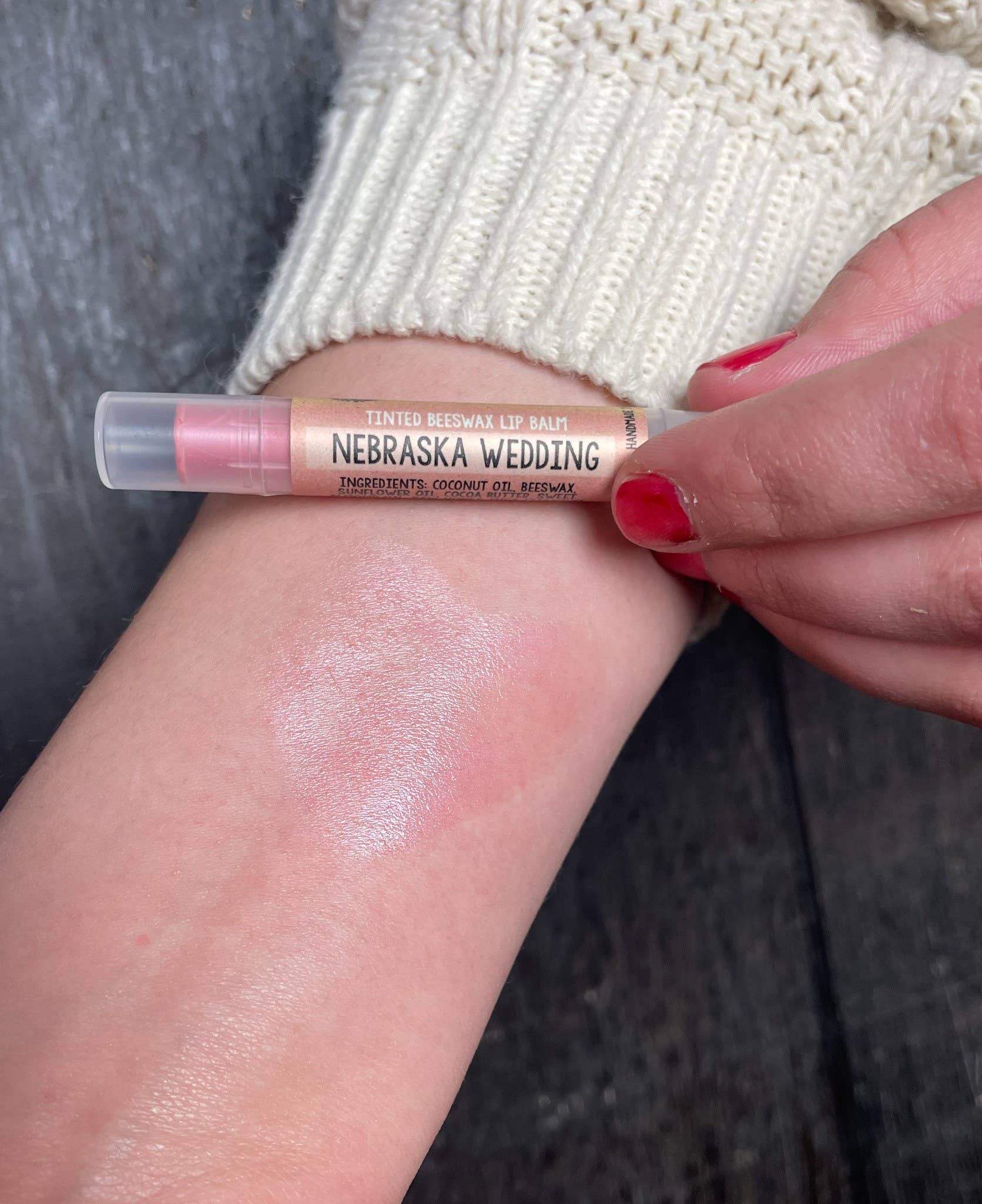 Messner Bee Farm - Wholesale Lip Balm - Nebraska Wedding Tinted Lip Balm2