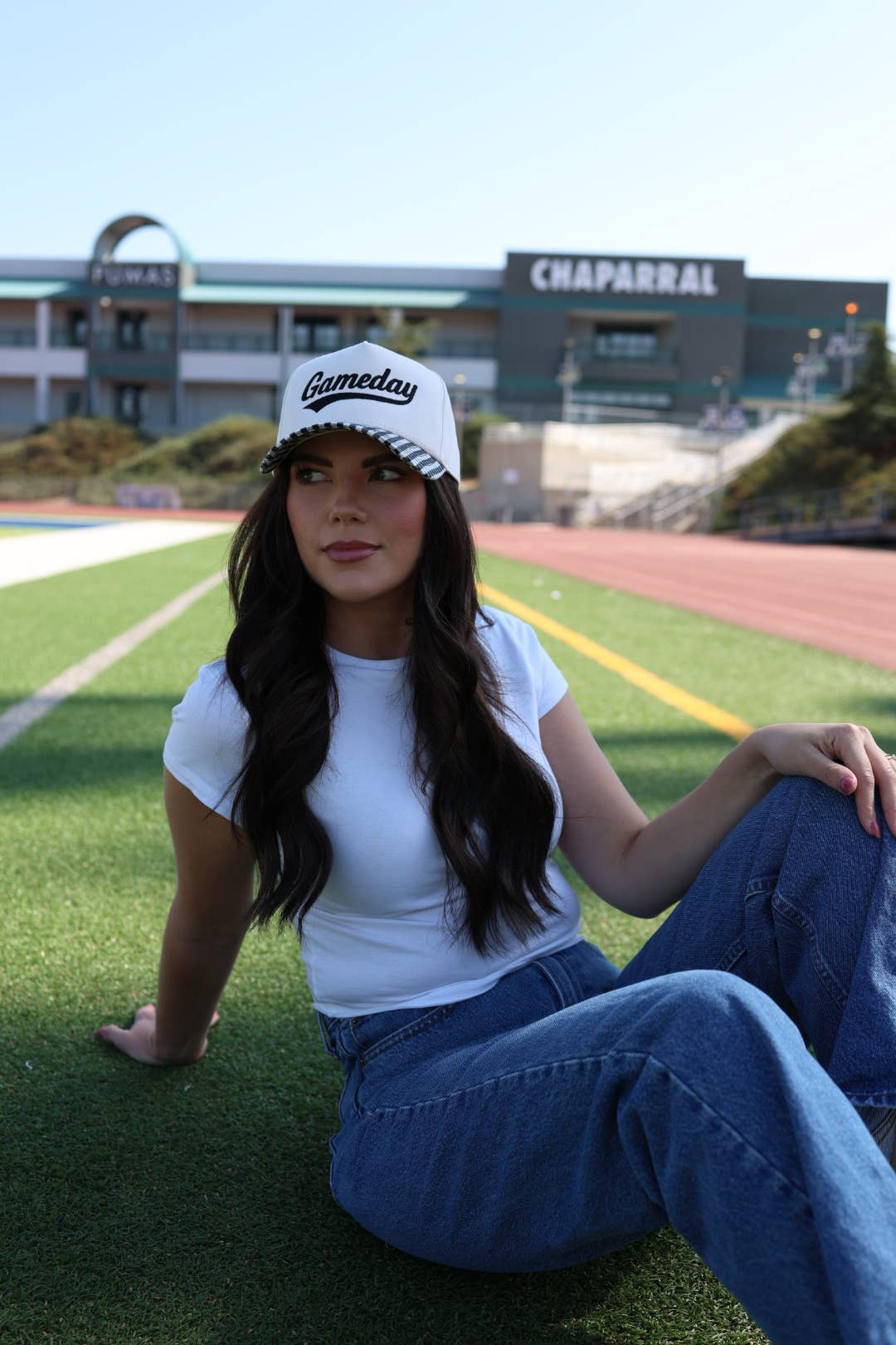 Electric label - Wholesale Trucker Hat - Women's - Gameday Gingham print hat 5