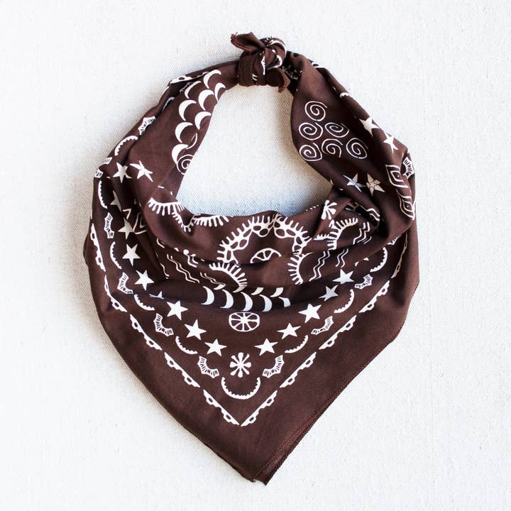 Brown Elements Bandana for wholesale by Abracadana