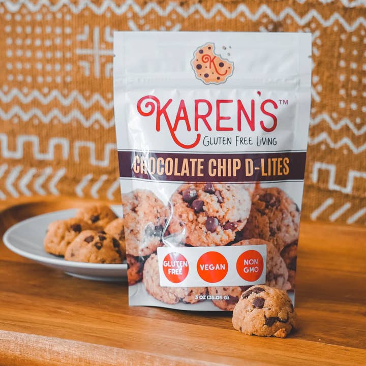 Chocolate Chip D-Lites (Vegan & Gluten Free) for wholesale by Karen's Gluten Free Bakeshop