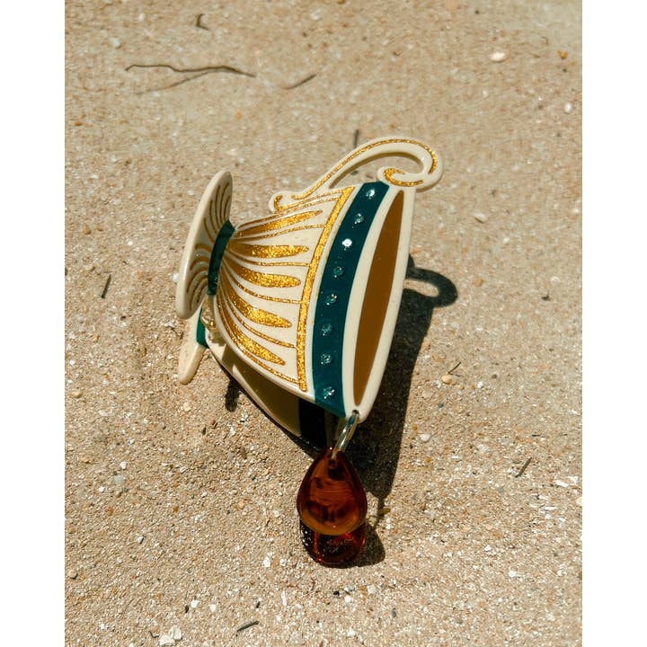 Lassoed Moon - Wholesale Hair Clip - Women's - Royal-Tea Claw Clip3