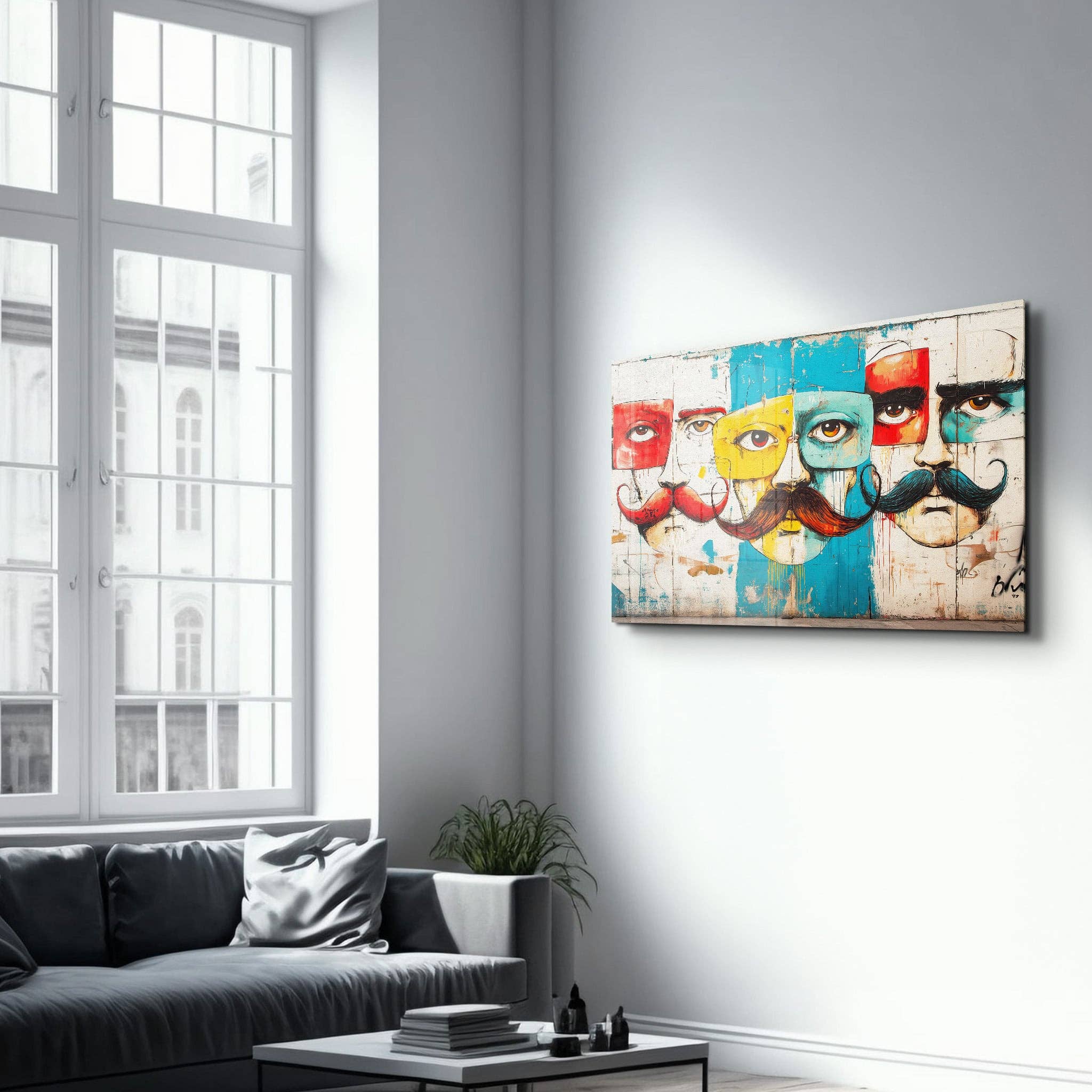 Artdesigna KG - Wholesale Art Print - The Mustache Chronicles - Glass Wall Art3