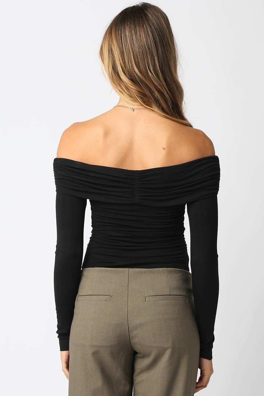 Olivaceous - Wholesale Bodysuit - Women's - Esther Off Bodysuit13