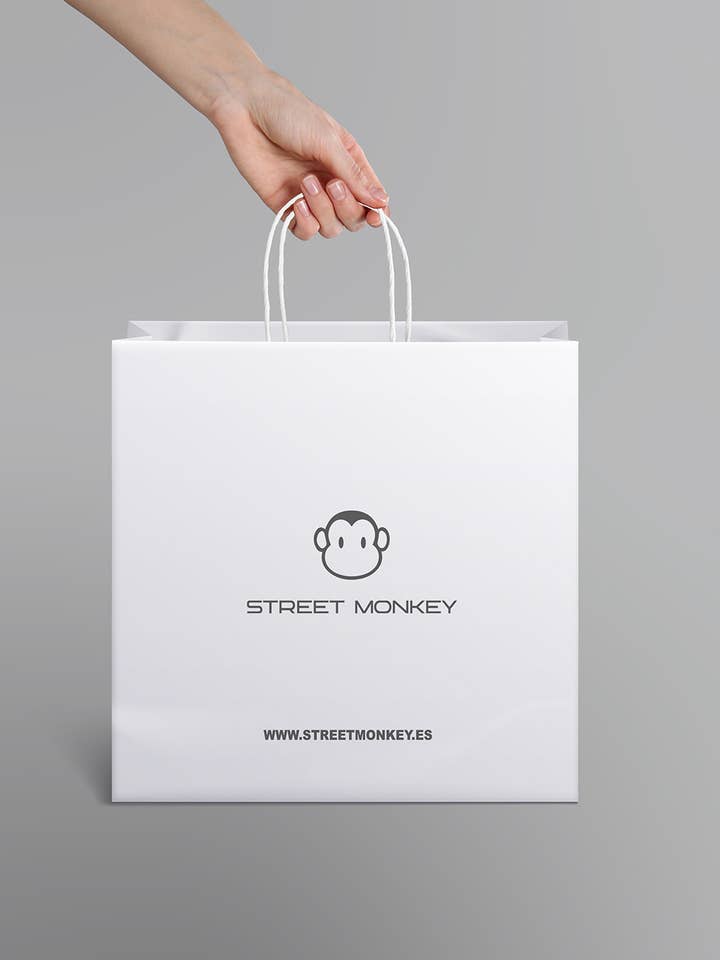 Saco de papel GRANDE por atacado de Street Monkey