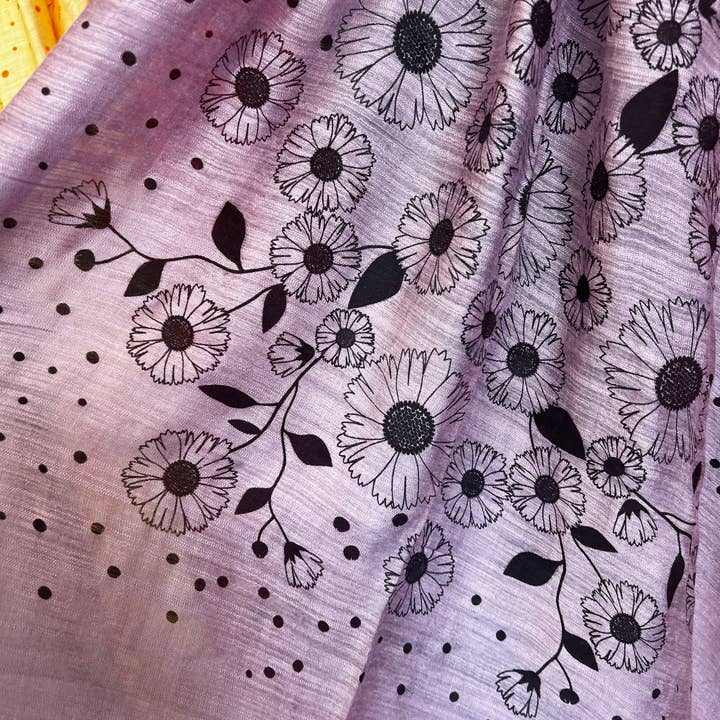 Wooven - Wholesale Scarf - Women's - Screen Printed Silk Blend Scarves in 13 colors and patterns, hand printed in Vietnam15