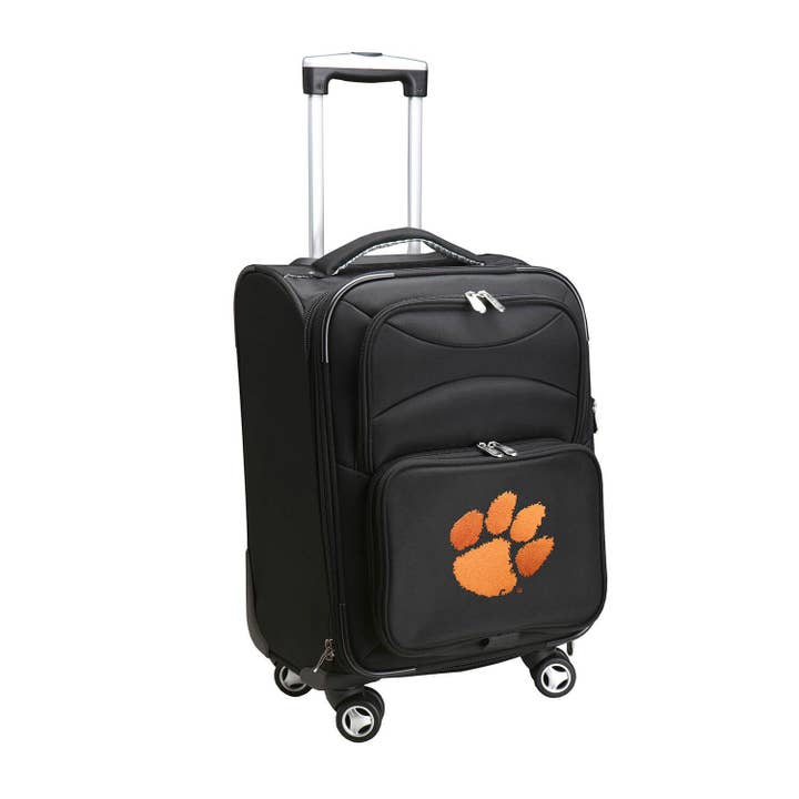 NCAA Clemson Tigers 21" Carry-On Spinner Soft side for wholesale by Mojo Licensing
