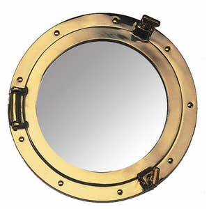 Buy Chrome Decorative Ship Porthole Clock 20in - Nautical Decor
