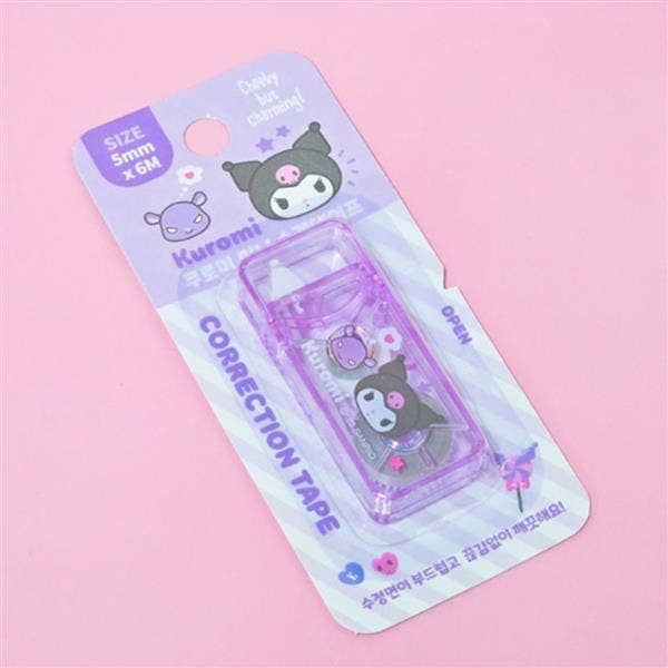 BCZShop - Wholesale Tape - SANRIO CHARACTERS MINI CORRECTION TAPE - KUROMI1