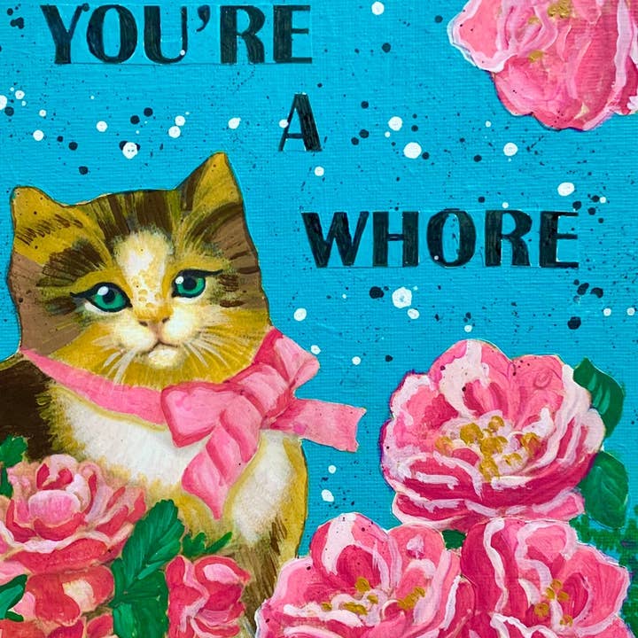 Gascot Inc. - Wholesale Art Print - Whore Nasty Kitty Print