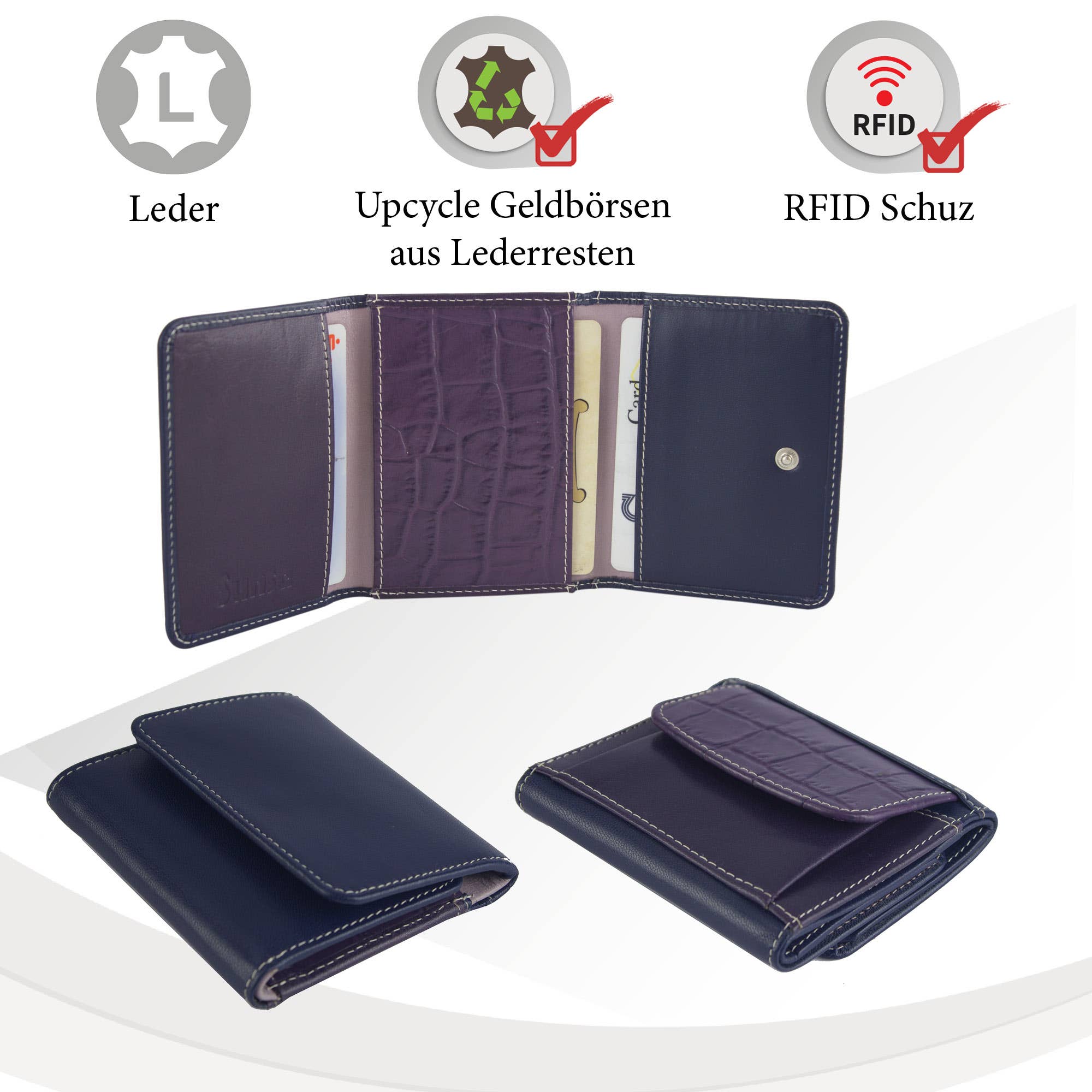 Sunsa - Wholesale Wallet - Women's - Small purse leather wallet. Sustainable wallet (copy)14