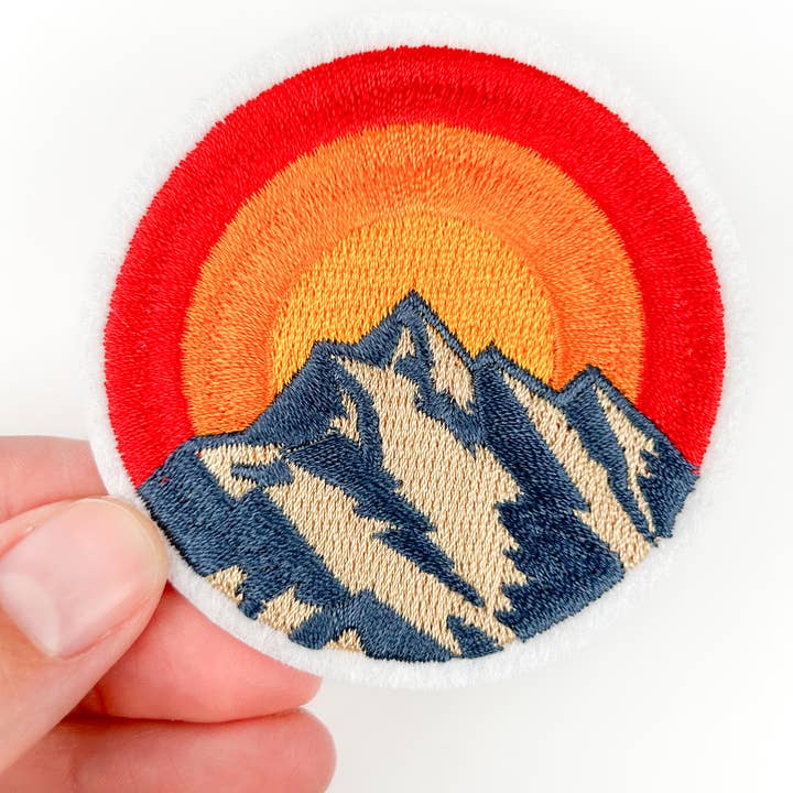 Field Trip Threads - Wholesale Patch - Embroidered Mountain Iron On Sew On Patch0