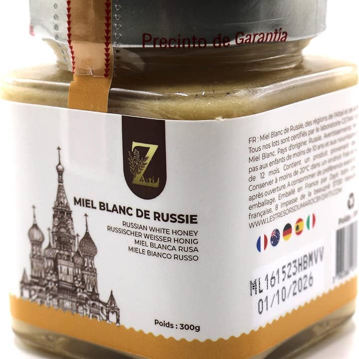 Zayti L.T.D.M – Mel por atacado – Mel Branco da Rússia: Sabor Excepcional 300 g8