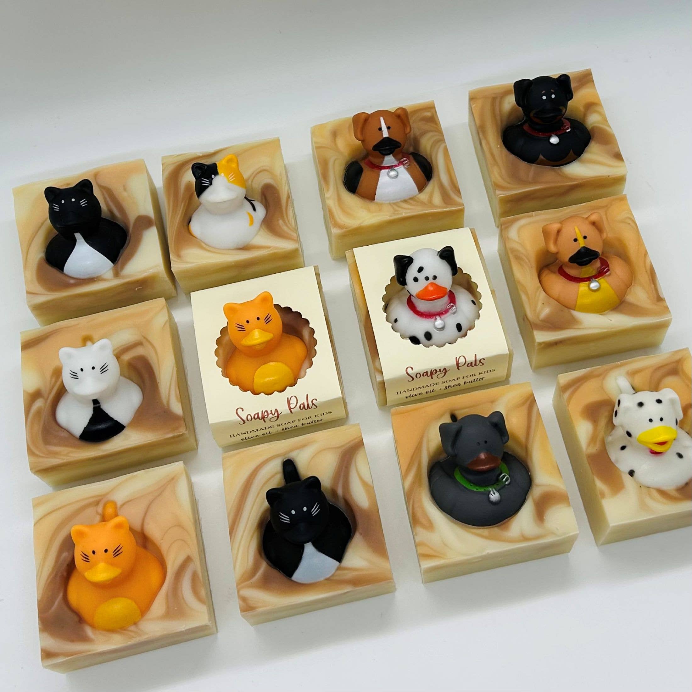 SARATOGA SOAP COMPANY - Wholesale Bar Soap - Soapy Pals Handmade Soap Bar for Kids VEGAN COLD PROCESS3