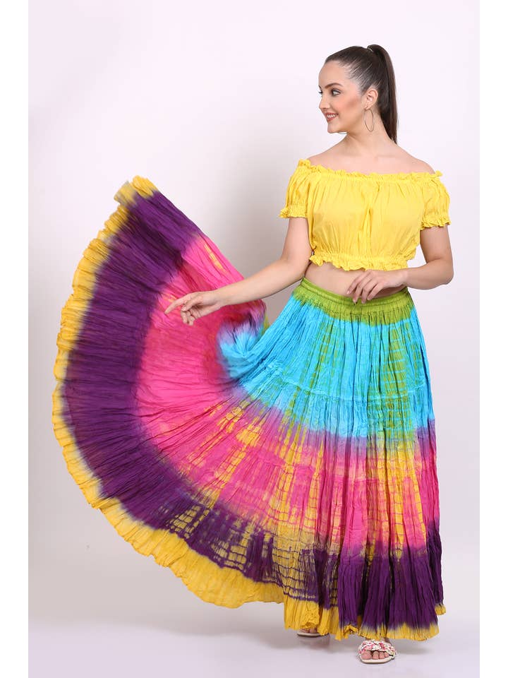 Wevez - Wholesale Skirt - Women's - American Tribal Style 25 Yards Cotton Renaissance skirt2