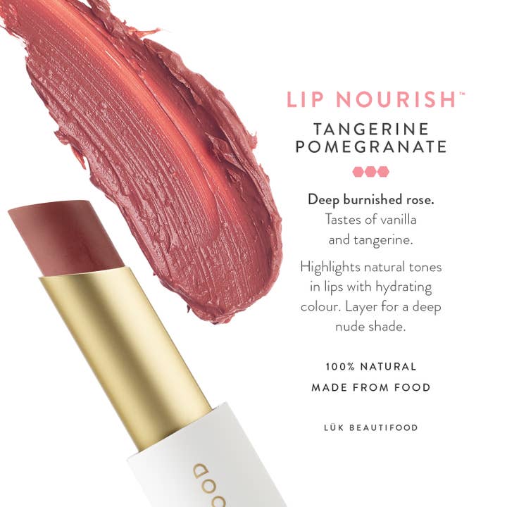 Luk Beautifood - Wholesale Lipstick - Lip Nourishâ„¢ Lipstick - Tangerine Pomegranate