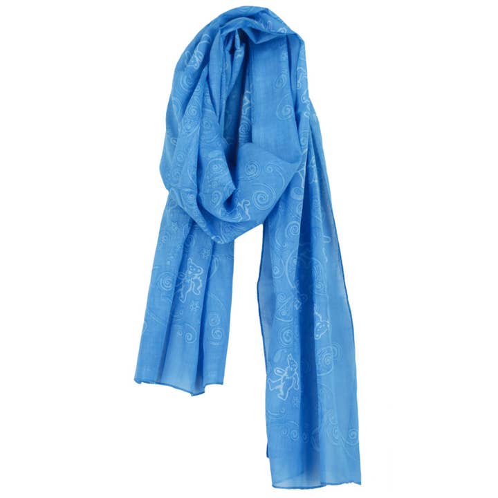 Sunshine Joy - Wholesale Scarf – Women's - Grateful Dead Long Bear Fashion Scarf Blue2