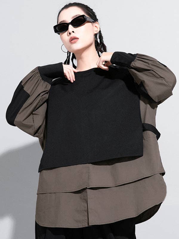 VividLux - Wholesale Overhemd met knopen - Dames - Originele valse twee T-shirttops20