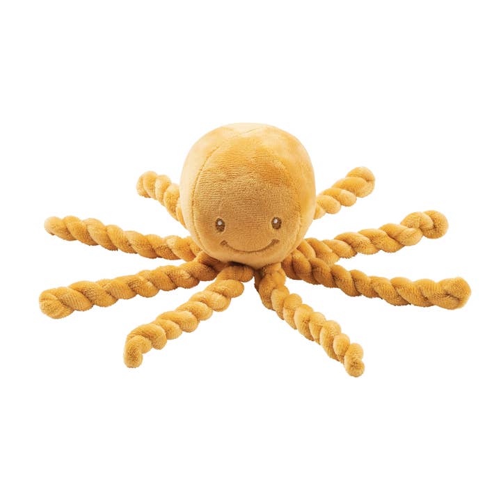 Hippychick - Wholesale Stuffed/Plush Toy - Kids & Baby - Nattou Lapidou - Piu Piu Octopus Ochre