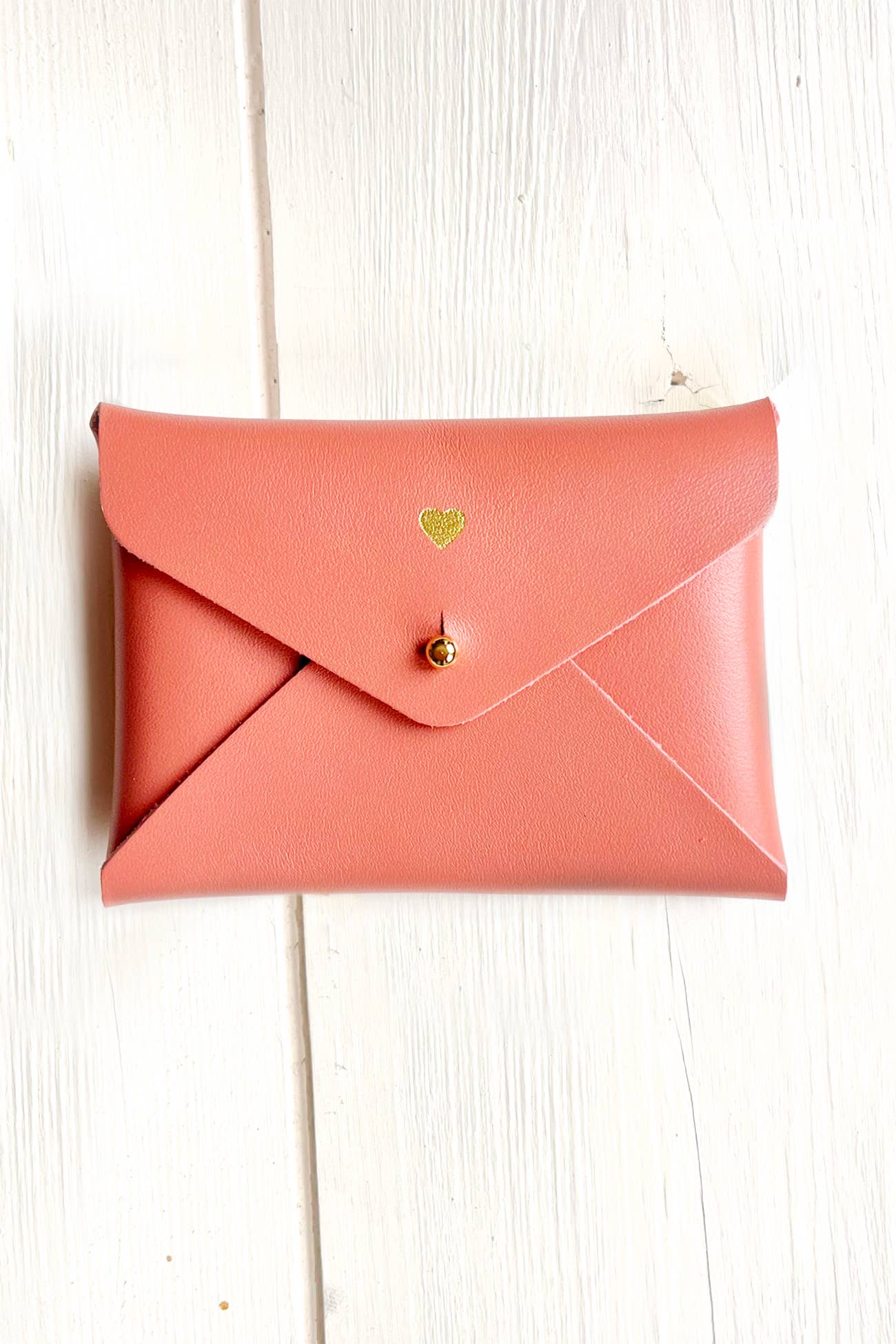 BARNABÉ AIME LE CAFÉ - Wholesale Card Holder - Women's - Leather envelope pouch / Card holder: Bichette, Love...13