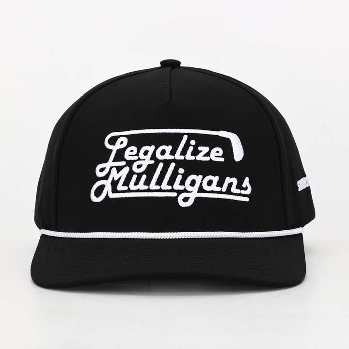 Shank It Golf - Wholesale Trucker Hat - Unisex - Legalize Mulligans Black Rope Hat0