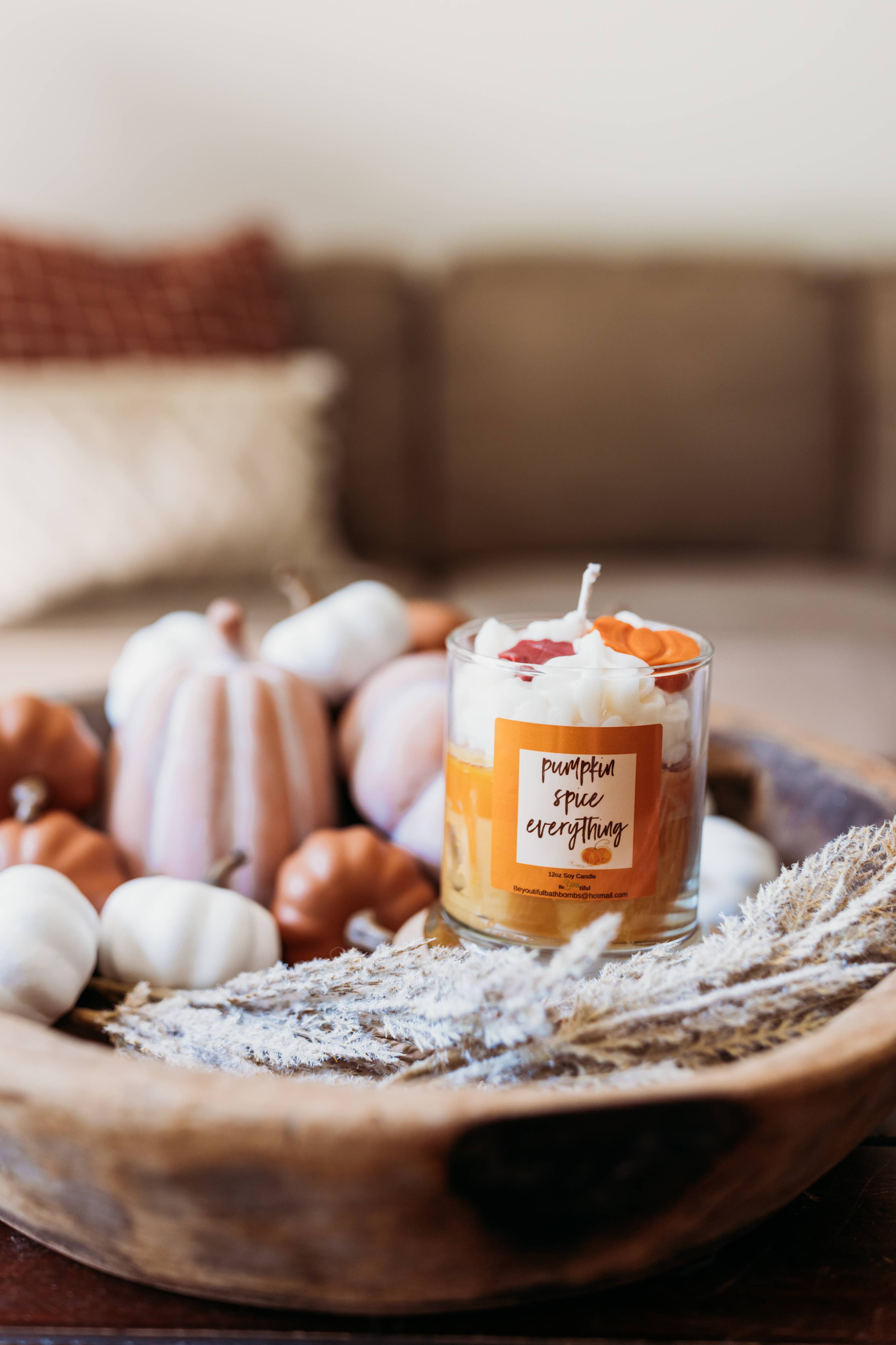BeYOUtiful Bath* Body * Burn - Wholesale Jar/Filled Candle - Pumpkin Spice Everything Dessert Candle