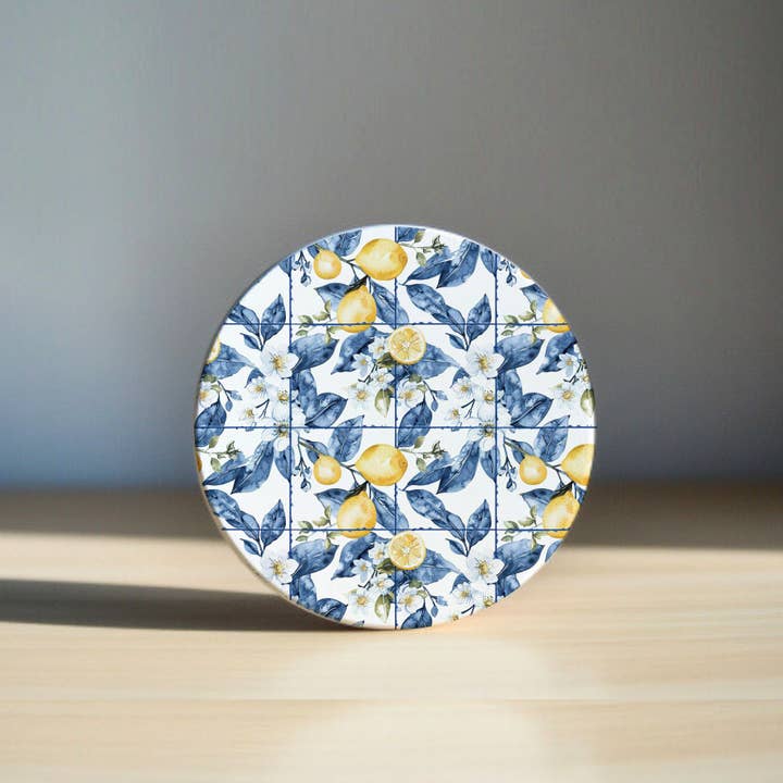 Gia Roma - Wholesale Decorative Tabletop Object - Blue Country Coaster Elegant Grandmillennial Blue Home Decor59