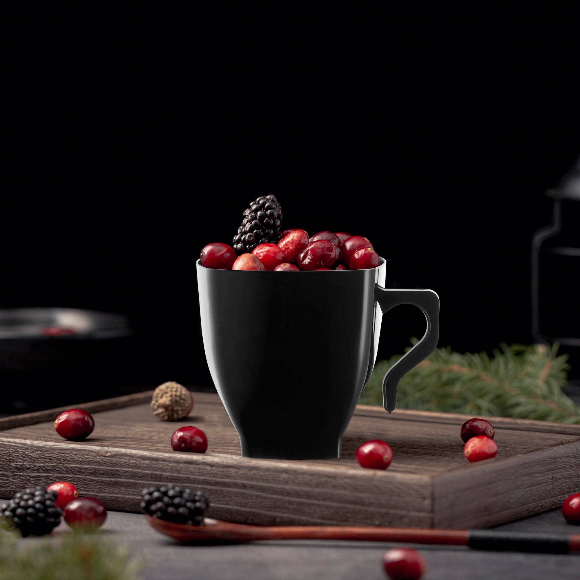 Smarty had a Party – Engroshandel Kaffekrus – 8 oz. sorte firkantede plastikkrus til kaffe - 192 stk.7