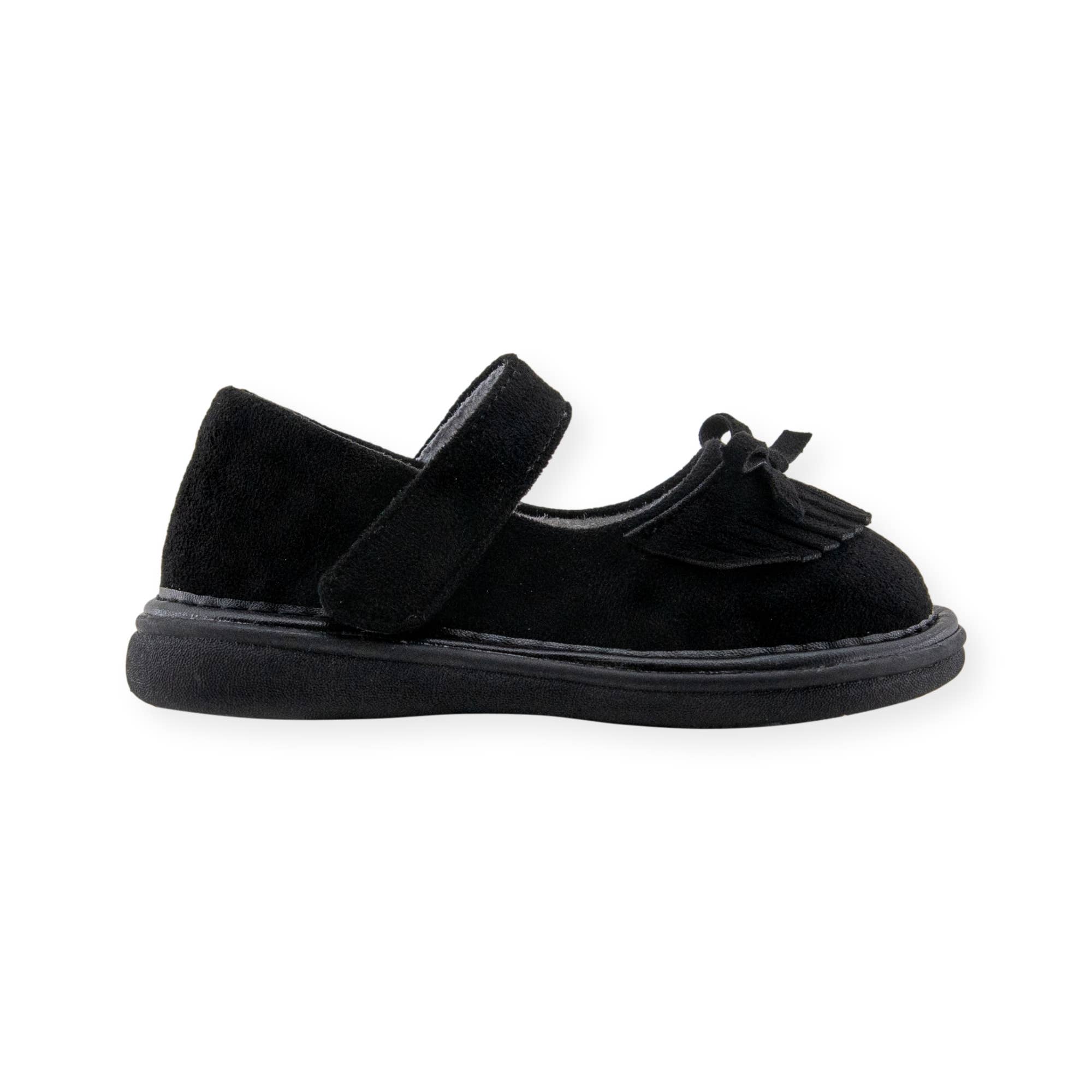 Wee Squeak Shoes - Wholesale Flats/Loafers - Kids - Moccasin Black Shoe2