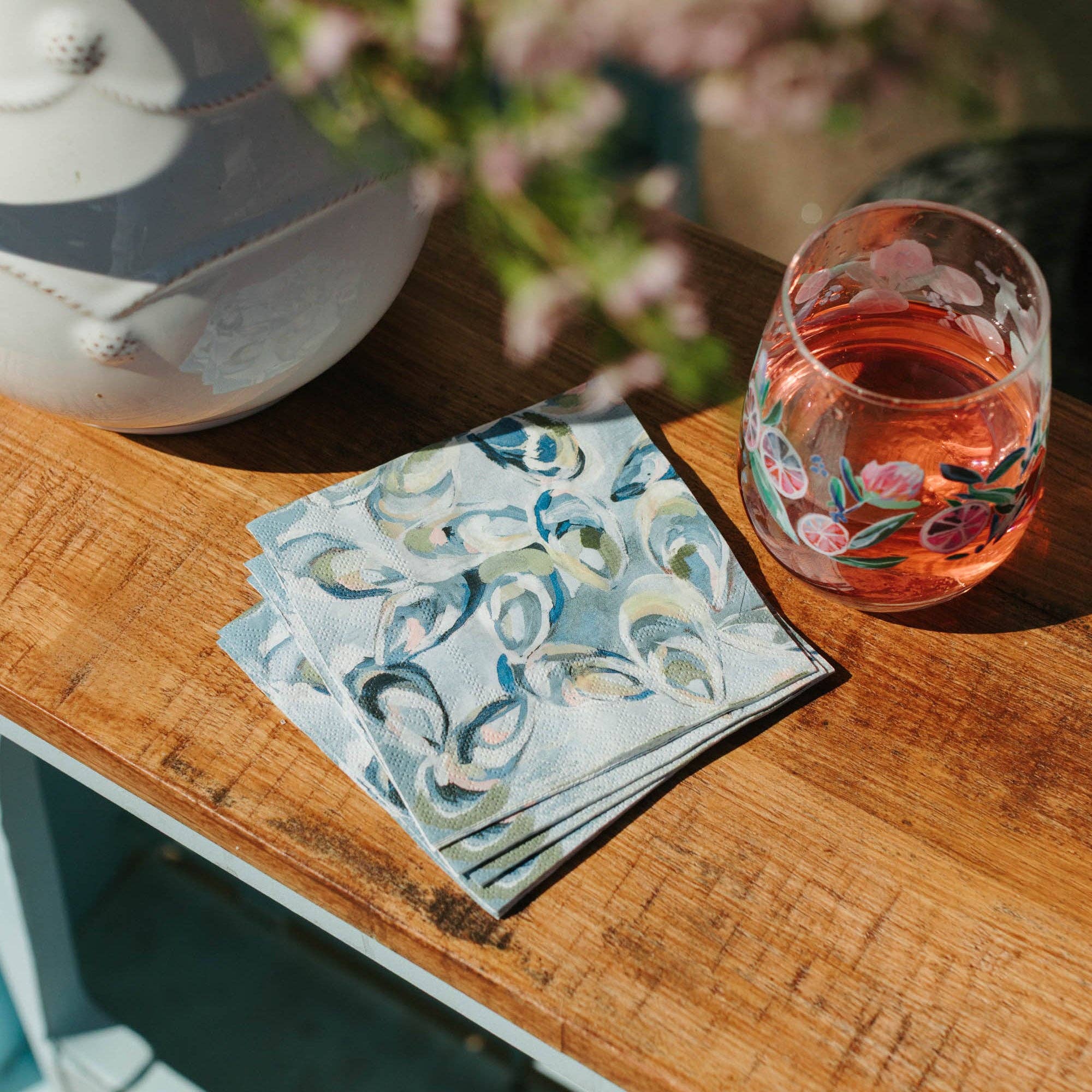 Kim Hovell Art - Wholesale Disposable Napkin - Cocktail Napkins (Set of 20) - Atlantic Reef3