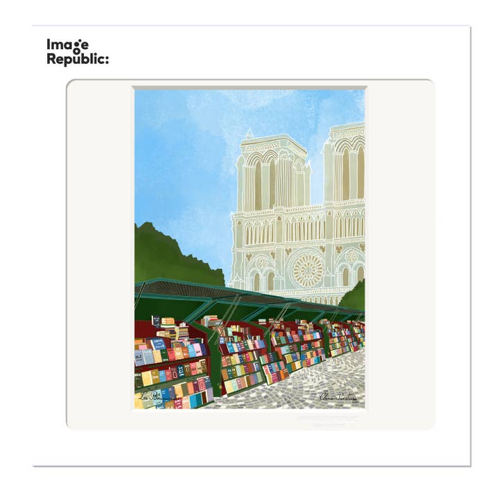 22x22 cm DIE BUCHHÄNDLER CLARA PANETIER 08 für den Großhandel von Image Republic