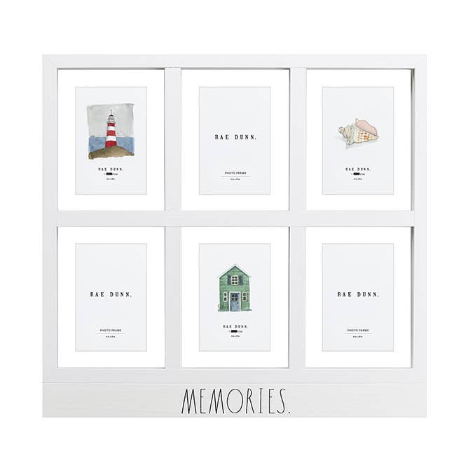 Rae Dunn "Memories" 4 x 6 Six Section Wooden Floating Frame and other Purchase Wholesale floating frames. Free Returns & Net 60 Terms on Faire trending on Faire.