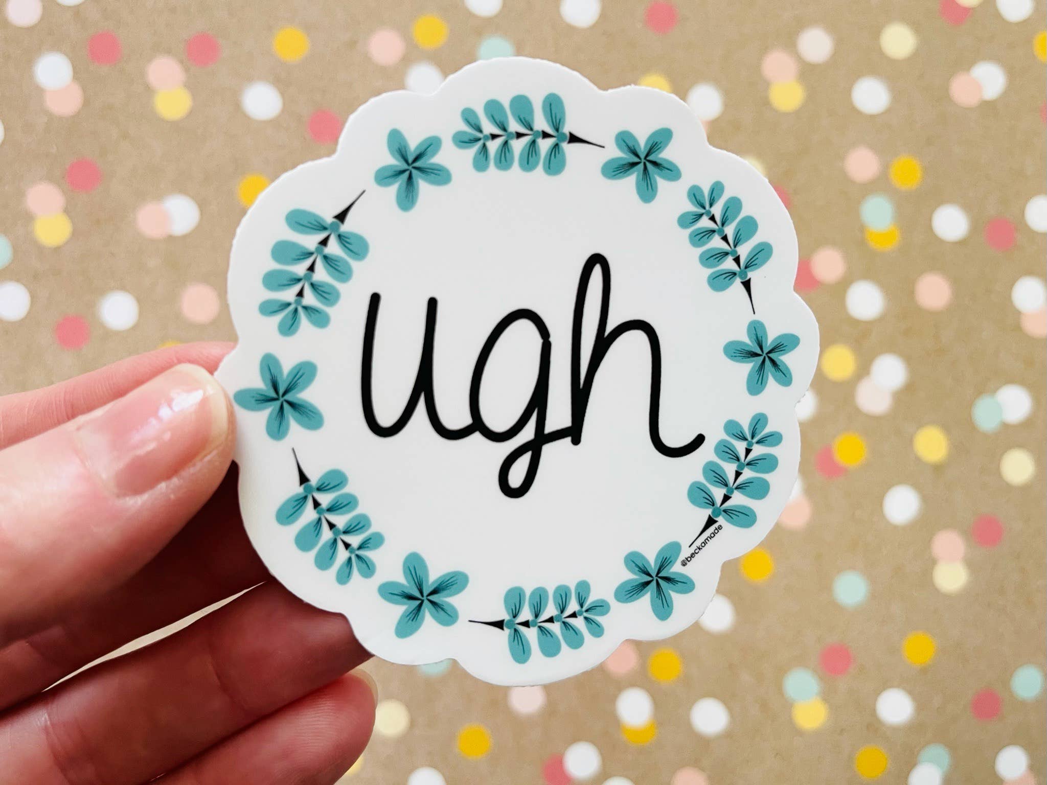 Ugh Sticker for wholesale by Beckamade