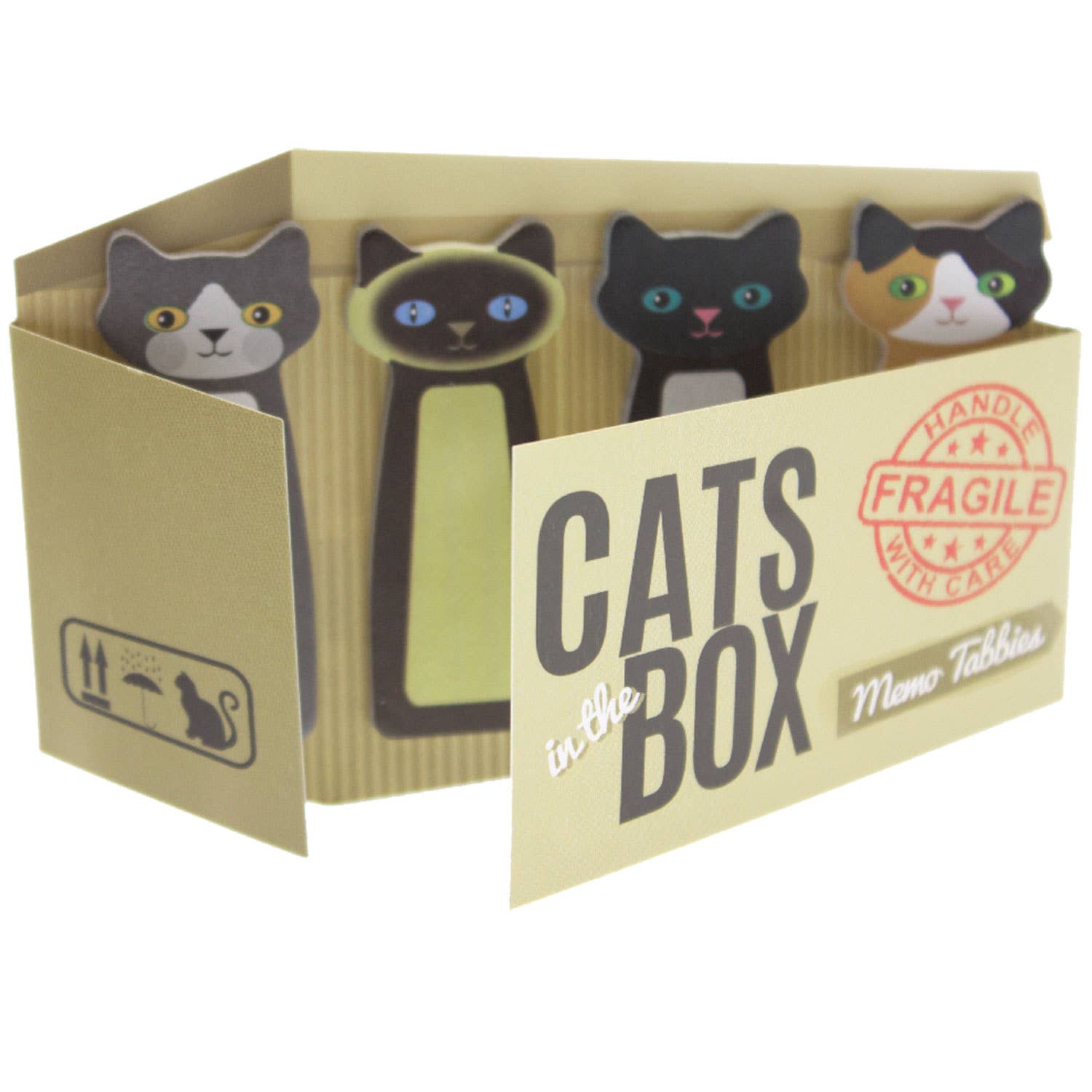 Streamline - Vente Autocollant - Notes adhésives Chats dans la boîte1
