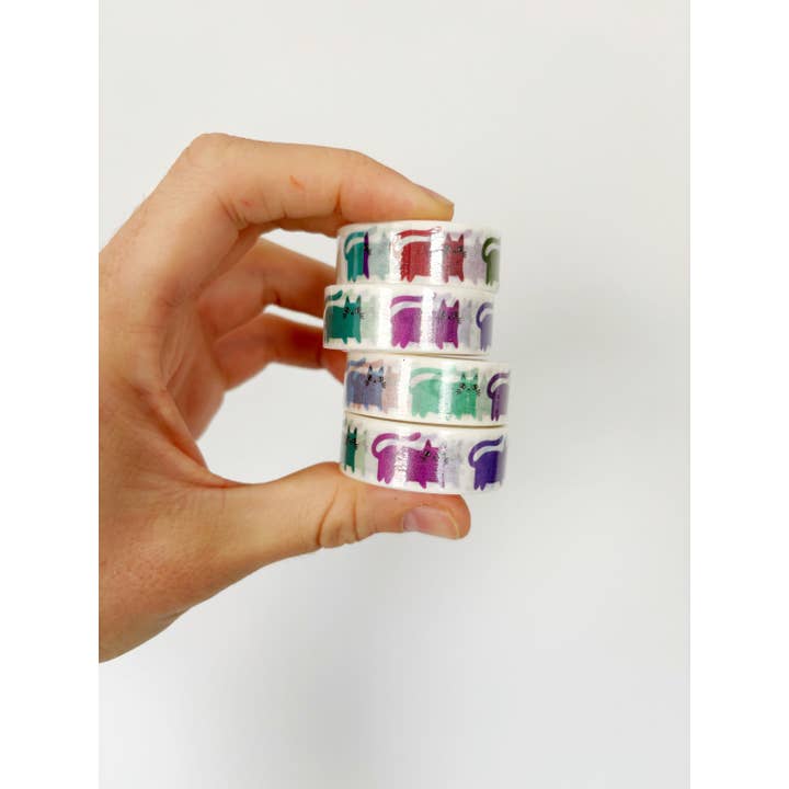 I LIKE CATS - Wholesale Washi Tape - Rainbow Cats Decorative Washi Tape5