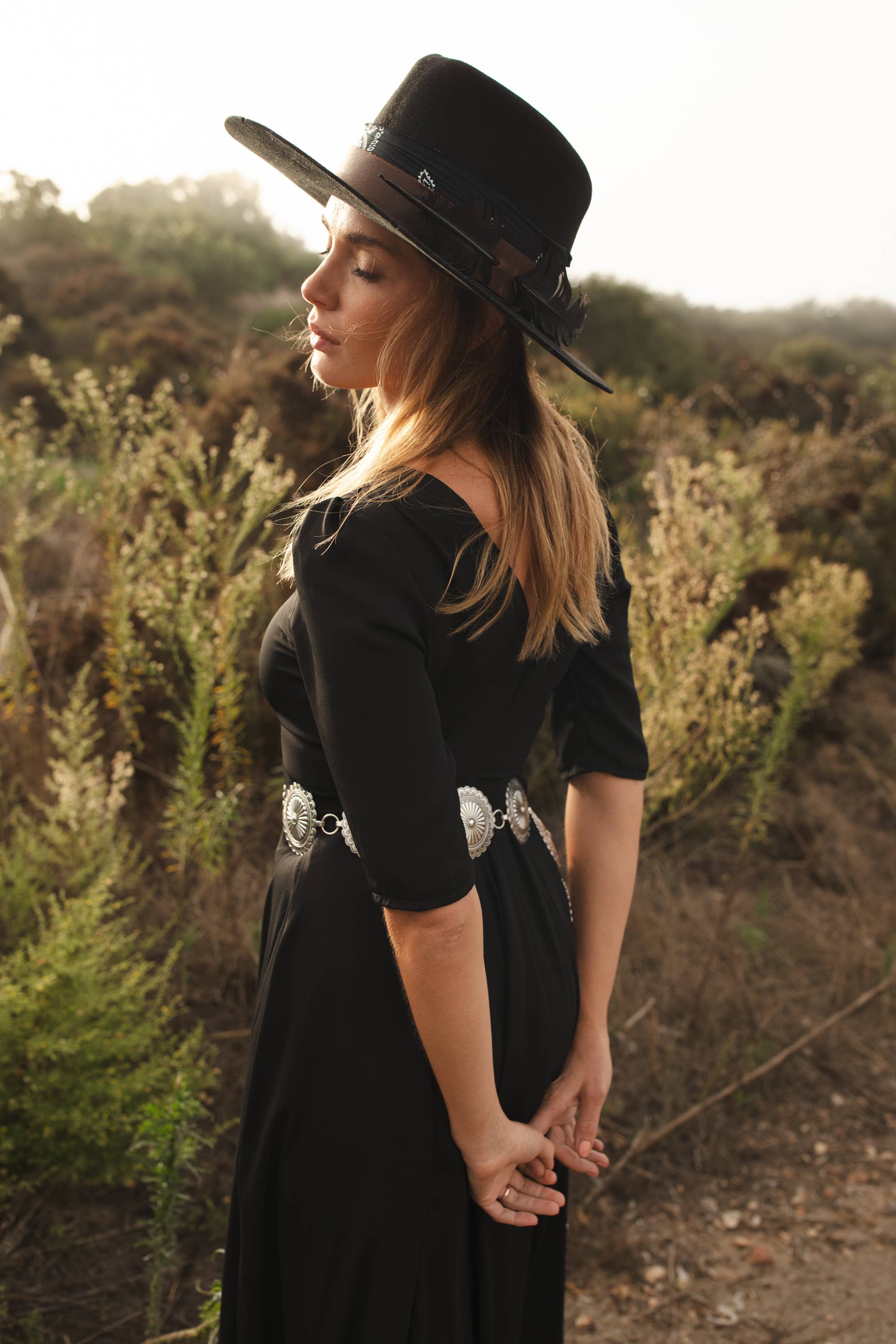 Jennafer Grace - Wholesale Dress - Women's - Black Reversible Fitted Maxi Dress3