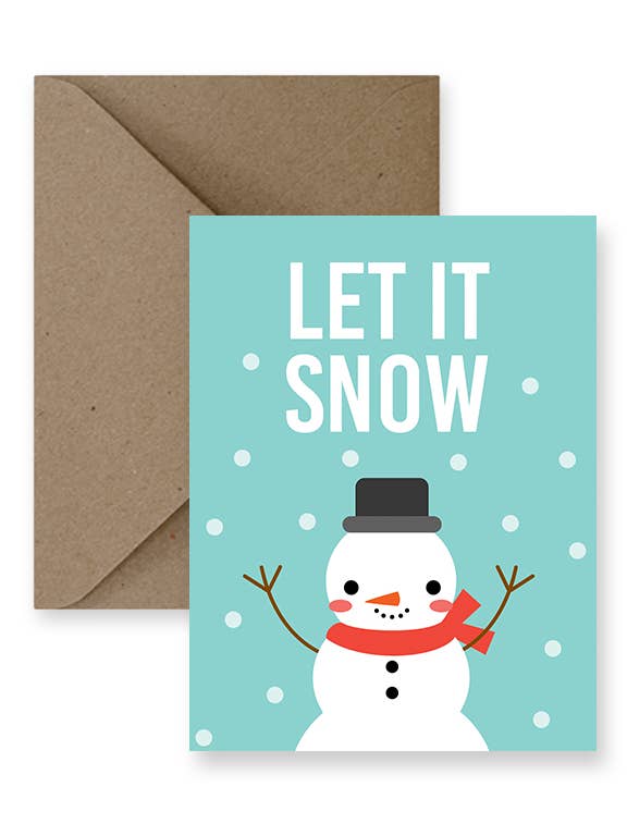 Let It Snow Holiday Card for wholesale by IMPAPER