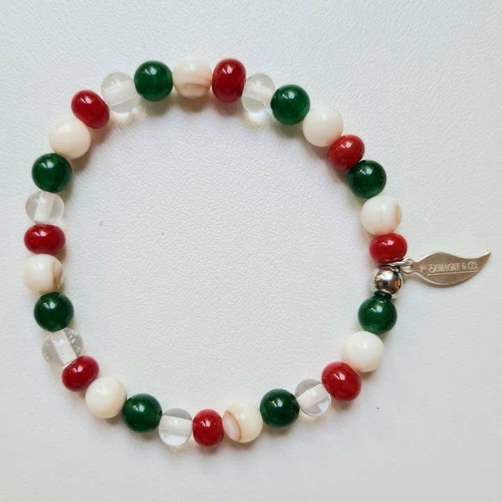 Bracelet Drapeau Vert Blanc Rouge 03 pour la vente par Dumagny & Co