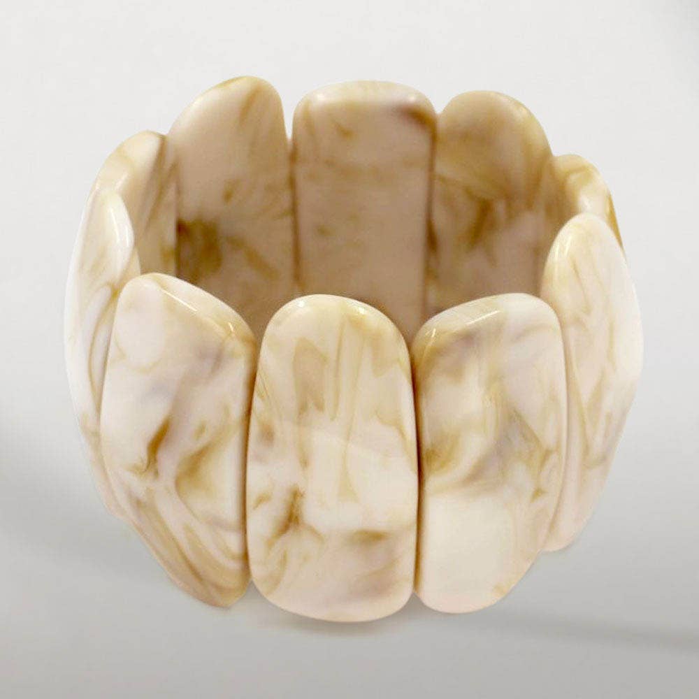 Sensibling Corp. – Pulseira por atacado – Pulseira Larga Marmoreada Esticável em Negrito10