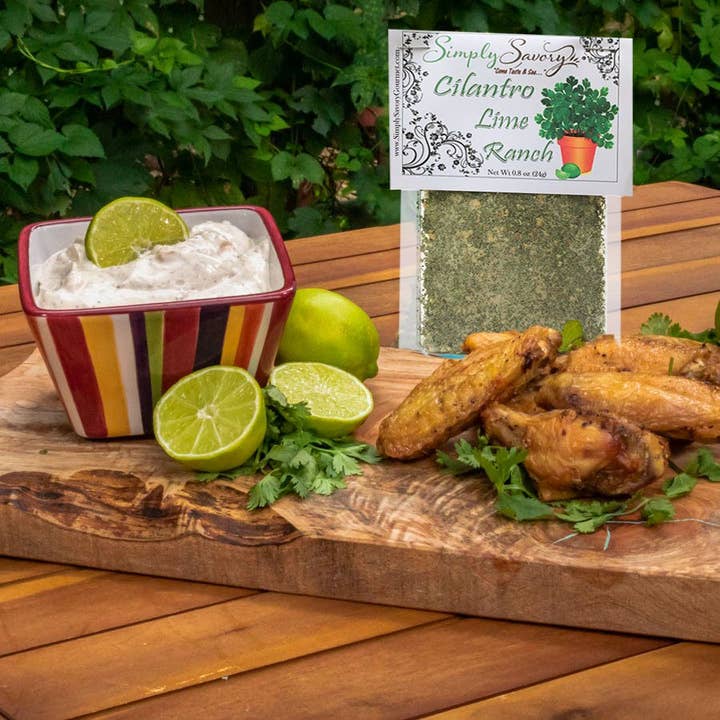 Cilantro Lime Ranch Dip Mix for wholesale by Simply Savory