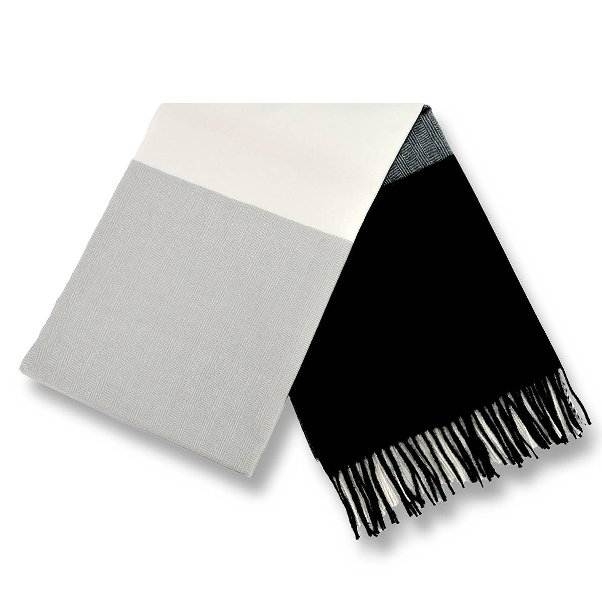 BNB Crafts Inc. - Wholesale Scarf - Women's - Oversized Three Tone Scarf4