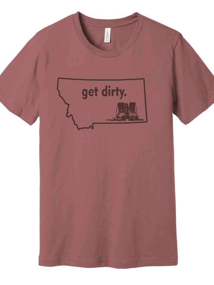 Get Dirty T-shirt — Montana Grit Edition för wholesale av Badger Track Customs