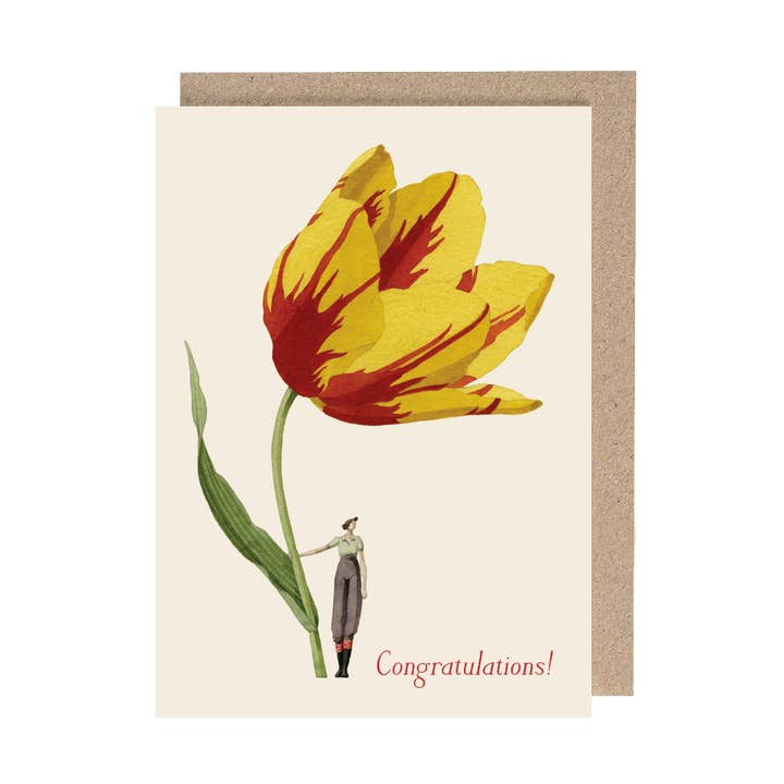 Tulip (Congratulations) Card for wholesale by Hester & Cook - Stationery