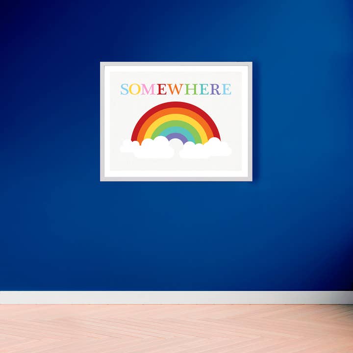 Creative Monsoon - Wholesale Art Print - Somewhere Over The Rainbow Print1